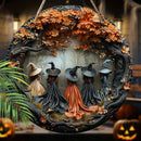 Trendbay Halloween Gothic Witch Wooden Hanging Sign