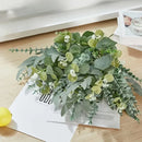 Trendbay 15pcs Mixed Willow & Silver Artificial Eucalyptus Stems & Leaves