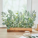 Trendbay 15pcs Mixed Willow & Silver Artificial Eucalyptus Stems & Leaves