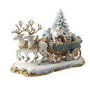 Trendbay Santa Claus & Reindeer Sleigh Desktop Decoration