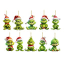 Trendbay 10pcs Whimsical Green Christmas Tree Ornaments