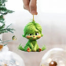 Trendbay 10pcs Whimsical Green Christmas Tree Ornaments