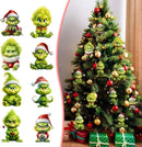 Trendbay 10pcs Whimsical Green Christmas Tree Ornaments