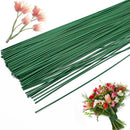 Trendbay 10Pcs Green Floral Wire Stems for Flower Arrangements