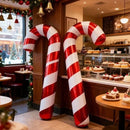 Trendbay 2pcs Extra-Large Red & White Striped Candy Cane Balloons