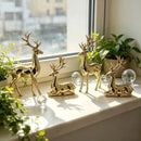 Trendbay Gold Reindeer Christmas Ornament Set of 2