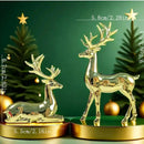 Trendbay Gold Reindeer Christmas Ornament Set of 2