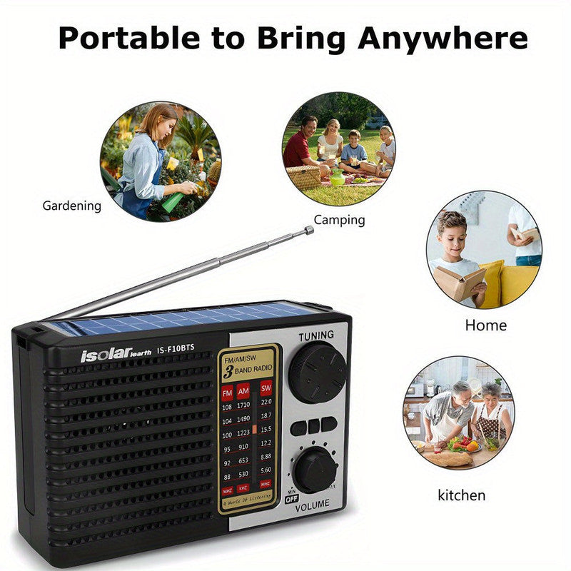 Solar Portable Radio with Digital Speaker