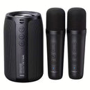 Wireless Speaker with Dual Karaoke Microphones