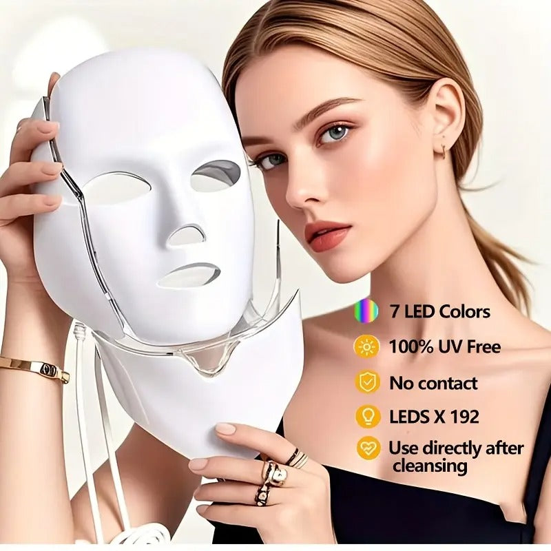 LED Facial & Neck Mask (7 Colors)