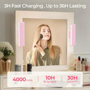 Wireless Vanity Lights for Mirror Set of 2-4000mAh Rechargeable Stick On Makeup Light with CCT Modes & Dimmable Brightness, Cordless Light for Mirror, Vanity, Bathroom, Renter Friendly