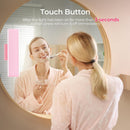 Wireless Vanity Lights for Mirror Set of 2-4000mAh Rechargeable Stick On Makeup Light with CCT Modes & Dimmable Brightness, Cordless Light for Mirror, Vanity, Bathroom, Renter Friendly