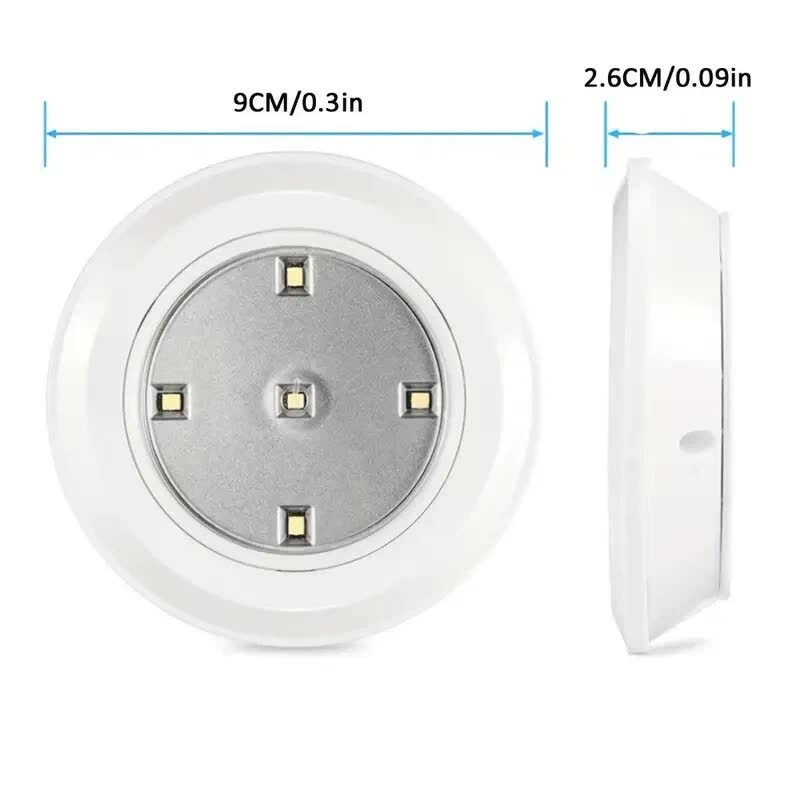 3 LED Light Set with Remote - Cool White for Cabinets & Displays