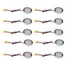 Under Cabinet LED Puck Lights, Slim Aluminum Round Flat LED Lights 2W 12V DC Hardwired 30cm Wire, Warm White 2700K, Ideal for Kitchen Counter, Closet, RV Camper & Marine Boat Interior Lighting (10 Pack)