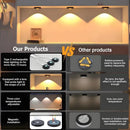 3 Lights LED Rechargeable Slim Cabinet Light, 2cm, Remote Control, Magnetic Mount