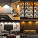 3 Lights LED Rechargeable Slim Cabinet Light, 2cm, Remote Control, Magnetic Mount