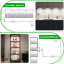 Under Cabinet Lighting, Timer & CCT 2700-6000K with Slider Dimmer, Plug-in 12Inch 12W Lights for Curio Cabinet, Kitchen, Bookshelf (4 Bars Kit)