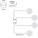 RV Interior Lights AIBOO Super Slim LED Ceiling Lights DC12V 2W 200LM Full Aluminum RV Recessed Lighting for Camper Van Motorhome Sailboat Houseboat 2700K Warm White(4 Pack)