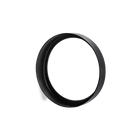 6 Pack GU10/MR16 Bulb Decorative Trim Rings, Heat Insulation Anti-Scald Protective Rings for Track Lighting, Snap-On Spring-Loaded Design (Matte Black)