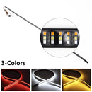 Tailgate Light Bar 60 Inch Triple Row Tail light bar for Pickup Trailer SUV RV VAN Full Function Red Brake White Reverse Amber Turn Signal double flash Light No Drill Install (60inch)