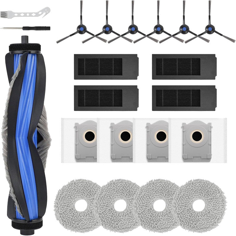 19 PCS Accessories for ECOVACS DEEBOT T50 PRO Omni Robot Vacuum Cleaner