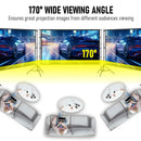 120 Inch Projector Screen with Stand & Carry Bag, 16:9 Foldable Movie Screen, 4K HD Compatible, Indoor & Outdoor Home Theatre