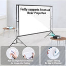 120 Inch Projector Screen with Stand & Carry Bag, 16:9 Foldable Movie Screen, 4K HD Compatible, Indoor & Outdoor Home Theatre