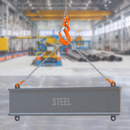 1.12T Sling Hook & Hammerlock Kit, 2 Sets Heavy Duty Trailer Safety Chain Hooks for Caravan, Camper & Boat Trailers-Orange
