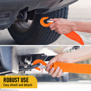 3.15T Sling Hook & Hammerlock Kit, 2 Sets Heavy Duty Trailer Safety Chain Hooks for Caravan, Camper & Boat Trailers-Orange