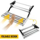 Heavy Duty Pull-Out Caravan Step – Folding Aluminium RV Entry Step, Non-Slip Portable Camping Step, Space-Saving Retractable Design, 58 x 54 x 17cm