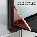 Aumerage Aluminium Folding Caravan Table – Lockable, Space-Saving Portable Table with 50kg Capacity, Black
