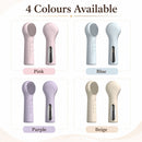 Silicone Facial Cleansing Brush Sonic Vibration Heating Waterproof Rechargeable-PURPLE