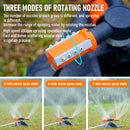 360° Garden Sprinkler 3-Arm Adjustable Lawn Water Sprinkler 36 Nozzles 200㎡