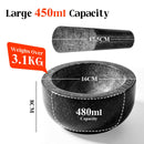 Granite Mortar and Pestle Set, 450ml Heavy Duty Stone Grinder Bowl with 17.5cm Pestle, Black, Manual Spice Grinder for Guacamole, Salsa, Pesto, Herbs, Spices, Nuts & Seeds