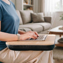 Portable Bamboo Laptop Lap Desk, Bed Tray Table & Workstation for Home, Office, Study & Travel