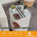 18L Stackable Plastic Kitchen Trash Bin Household Classification Storage Box