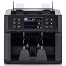 Dual CIS Money Counter with Counterfeit Detection, Mixed Value Bill Counter, 14 Currency Cash Counting Machine with Serial Number Reading, UV MG IR MT Detection, 3.5" TFT Display, AUD USD EUR GBP CNY