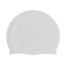 Silicone Swimming Cap Large Waterproof Swim Hat for Long Hair Men Women Adults-White