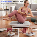 Vibration Plate Exercise Machine, Whole Body Shake Plate with LED Touch Screen & Bluetooth Speaker, Multi-Speed Fitness Platform