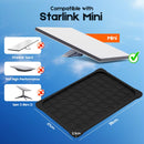 Silicone Cover for Starlink MINI, Anti-Rock/Sand/Hail Waterproof Silicone Case Fits Starlink Standard, Outdoor Roof Protection, Shields Rocks, Sand & Hail-Black