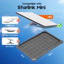 Silicone Cover for Starlink MINI, Anti-Rock/Sand/Hail Waterproof Silicone Case Fits Starlink Standard, Outdoor Roof Protection, Shields Rocks, Sand & Hail-Grey