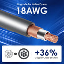 DC to DC Power Cable for Starlink Mini 5M 16AWG 5.5x2.1mm Waterproof Extension Cord 12V-24V for RV Caravan Camping Vehicle Boat Off-Grid