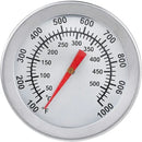 Stainless Steel Analogue BBQ Grill Thermometer with 5 cm Dial and 4 cm Probe for Smokers, Grills and Outdoor Cooking, Silver