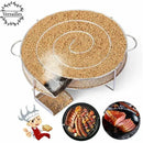 Stainless Steel Cold Smoke Generator Maze with Cleaning Brush for Meat, Fish, Cheese and BBQ Smokers, Silver, 20 x 18 x 5 cm
