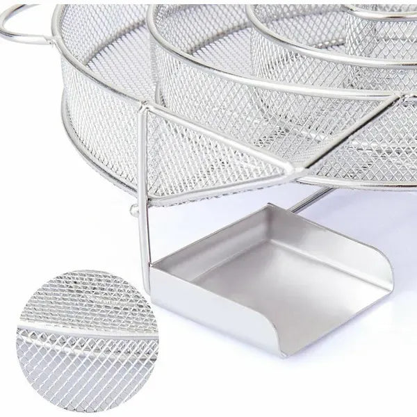 Stainless Steel Cold Smoke Generator Maze with Cleaning Brush for Meat, Fish, Cheese and BBQ Smokers, Silver, 20 x 18 x 5 cm