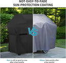 BBQ Grill Cover 600D Oxford Waterproof UV Dust Resistant for Outdoor Charcoal and Camping Grills Black 147 x 61 x 122 cm