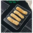 Stainless Steel Grill Rack Cooling Rack for BBQ Grilling and Food Draining, Rectangular Wire Rack, 16 x 26 cm