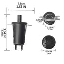 Replacement Door Switch with Screws for Masterbuilt Gravity Series 560, 800, 1050 and XL Digital Charcoal Grill Smokers, Black