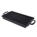 Mini Aluminium Alloy Charcoal Grill Pan with Fast Even Heating for Home Cooking, Camping and Picnics, Black, 24 x 15 cm