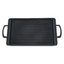 Mini Aluminium Alloy Charcoal Grill Pan with Fast Even Heating for Home Cooking, Camping and Picnics, Black, 24 x 15 cm